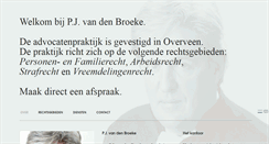 Desktop Screenshot of advocaatbroeke.nl