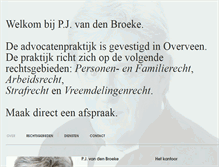 Tablet Screenshot of advocaatbroeke.nl